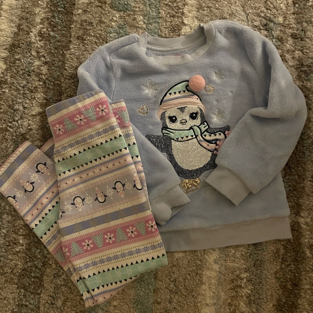 Isaac Mizrahi Kids Set- Pastel Penguin Design